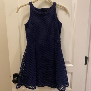 Girl Nautica Dress Navy Blue Size 12